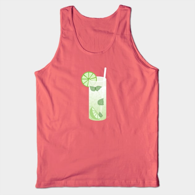 Mojito Rum Cocktail Tank Top by lymancreativeco